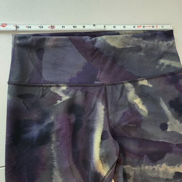 Lululemon Athletica Jogging Pants Women's 14 Black Green Camo Stretch - Picture 10 of 16